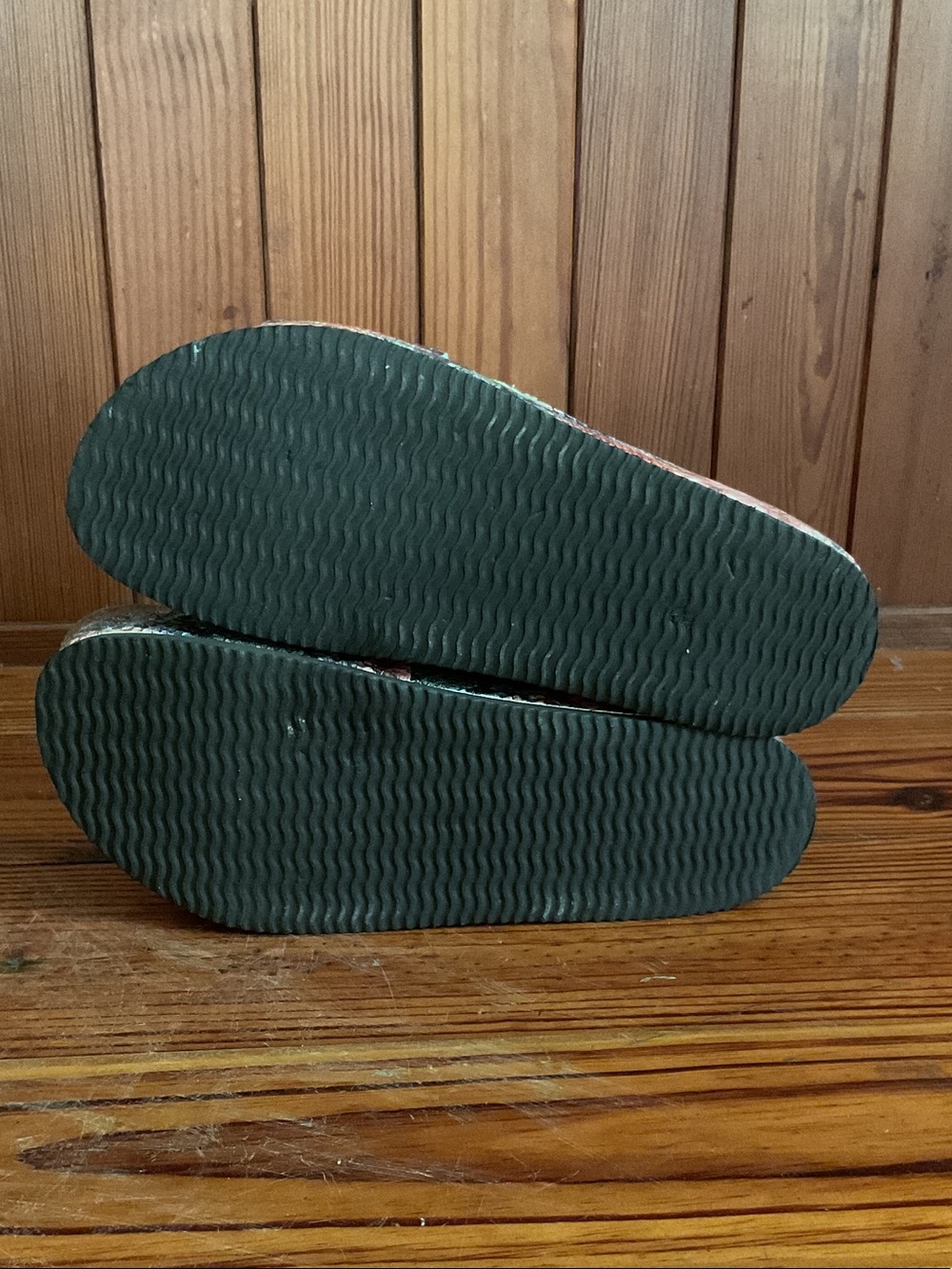 Free People CANDY SNAKE Coral, Grey & Black Snakeskin Slide Platforms - Picture 4 of 7